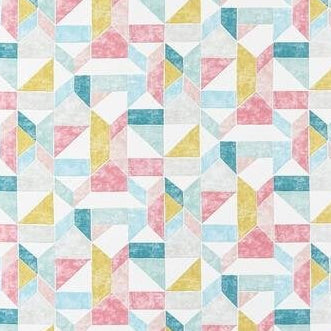 Save F1464/05 Lanna Summer Geometric by Clarke And Clarke Fabric