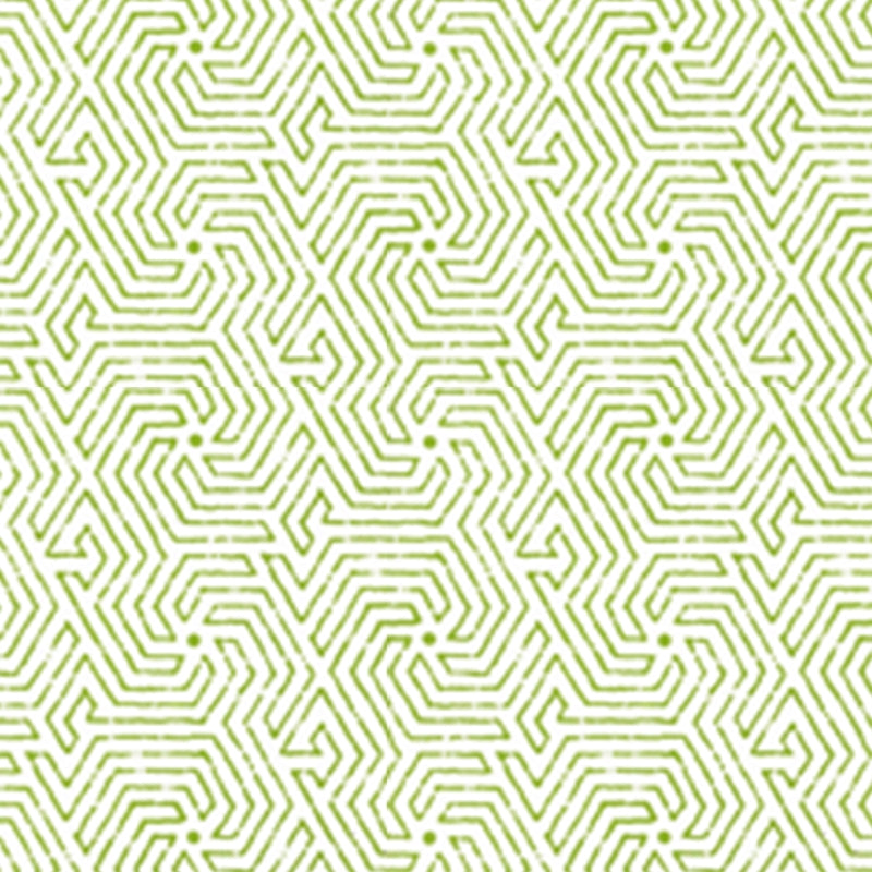 Buy 2510-03WP Maze  Jungle Green by Quadrille Wallpaper