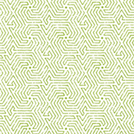 Buy 2510-03WP Maze  Jungle Green by Quadrille Wallpaper