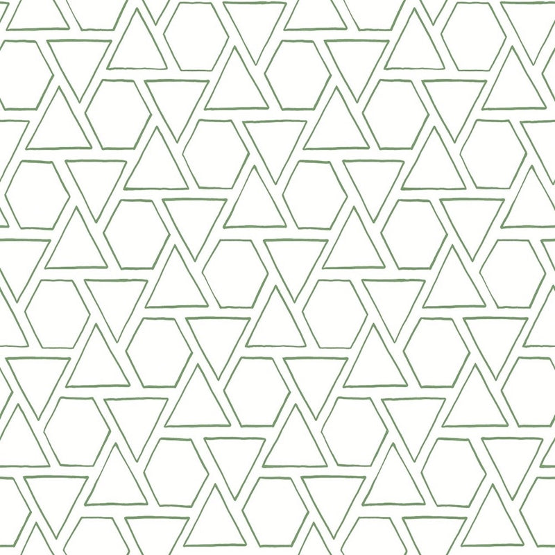 Sample MB30104 Beach House Sun Shapes, Greenery Geometric by Seabrook Wallpaper