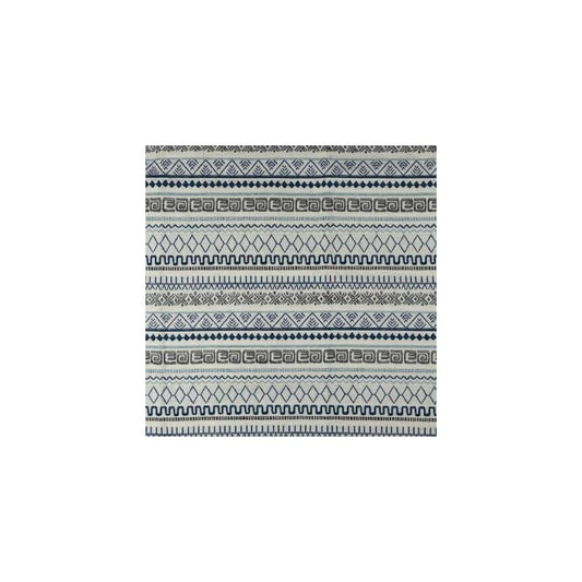 Save F2722 Sea Blue Geometric Greenhouse Fabric
