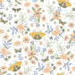 4060-58105 Fable Zev Coral Butterfly Wallpaper by Chesapeake,4060-58105 Fable Zev Coral Butterfly Wallpaper by Chesapeake2