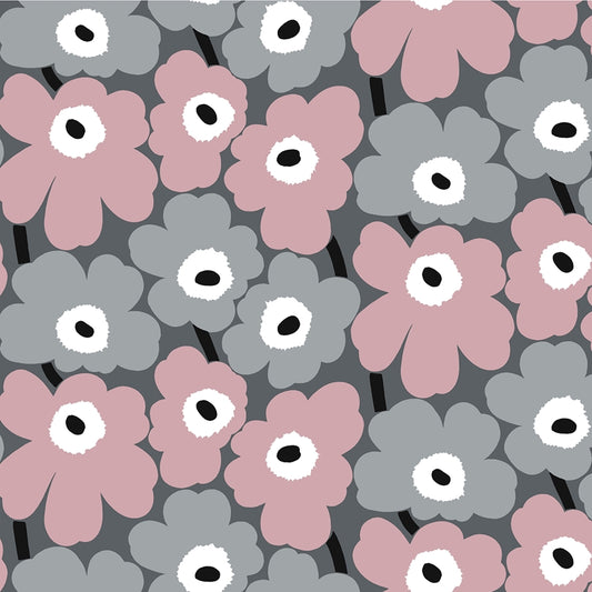 MKS4491 Marimekko Pink Pieni Unikko Peel &amp; Stick Wallpaper by NuWallpaper