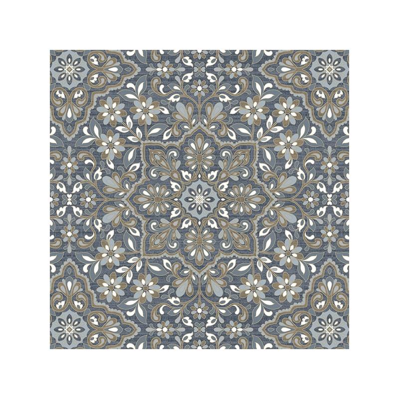 Sample FH37542 Farmhouse Living Floral Tile  Norwall Wallpaper