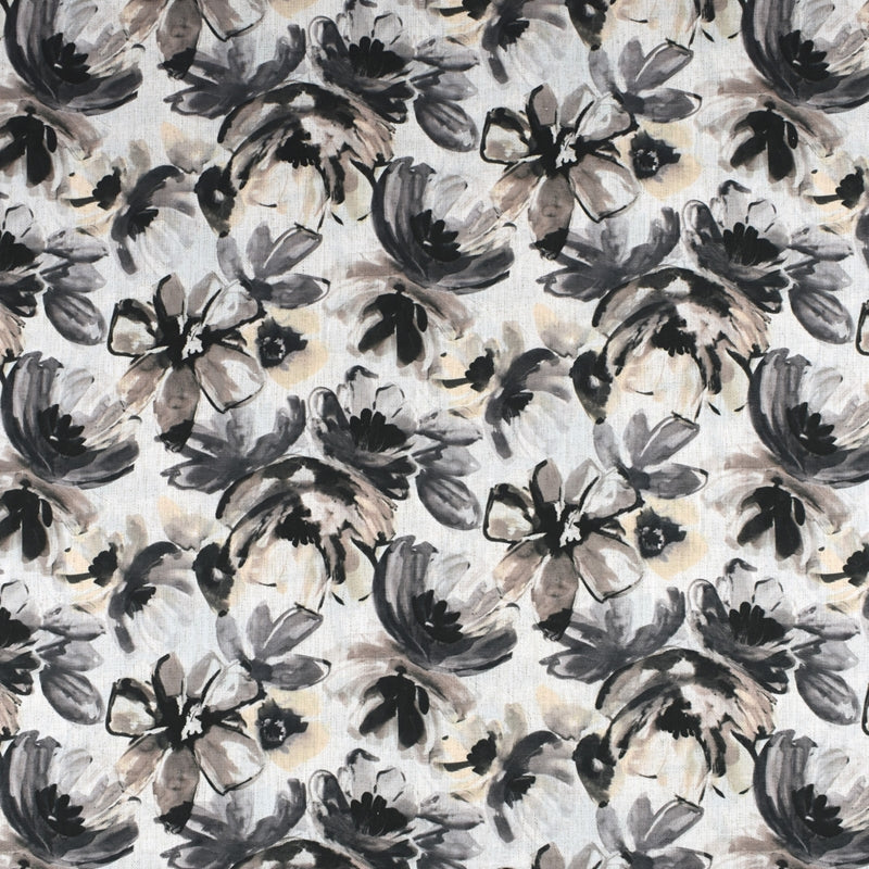 Find S2315 Ebony Black Floral Greenhouse Fabric