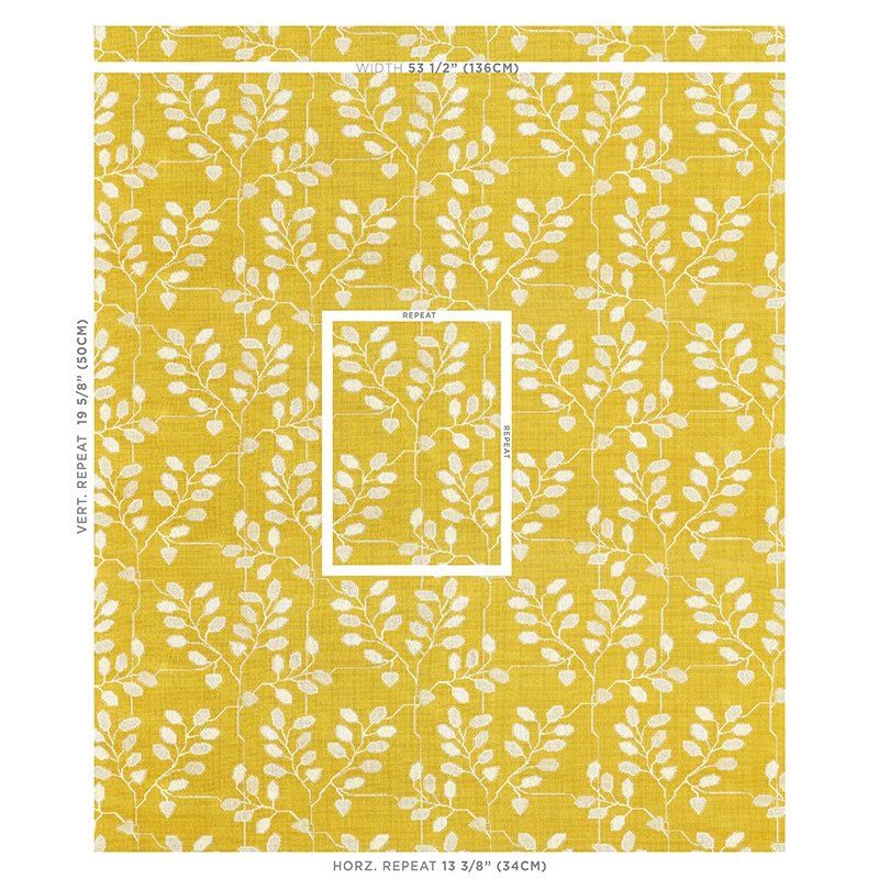 Save 79511 Tumble Weed Epingle Buttercup By Schumacher Fabric