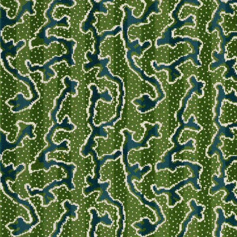 View 77130 Corail Velvet Emerald by Schumacher Fabric