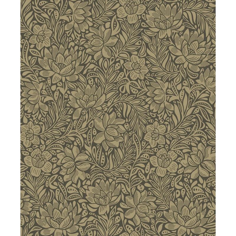 316022 Posy Zahara Chocolate Floral Wallpaper by Eijffinger,316022 Posy Zahara Chocolate Floral Wallpaper by Eijffinger2