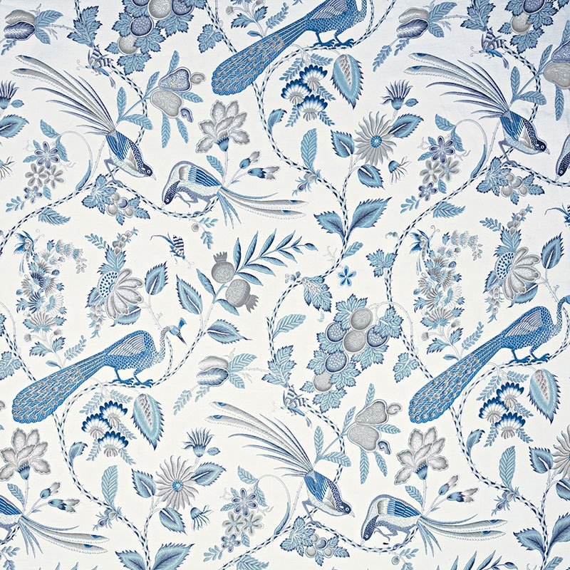 Purchase sample of 175952 Campagne Bleu  Gris by Schumacher Fabric