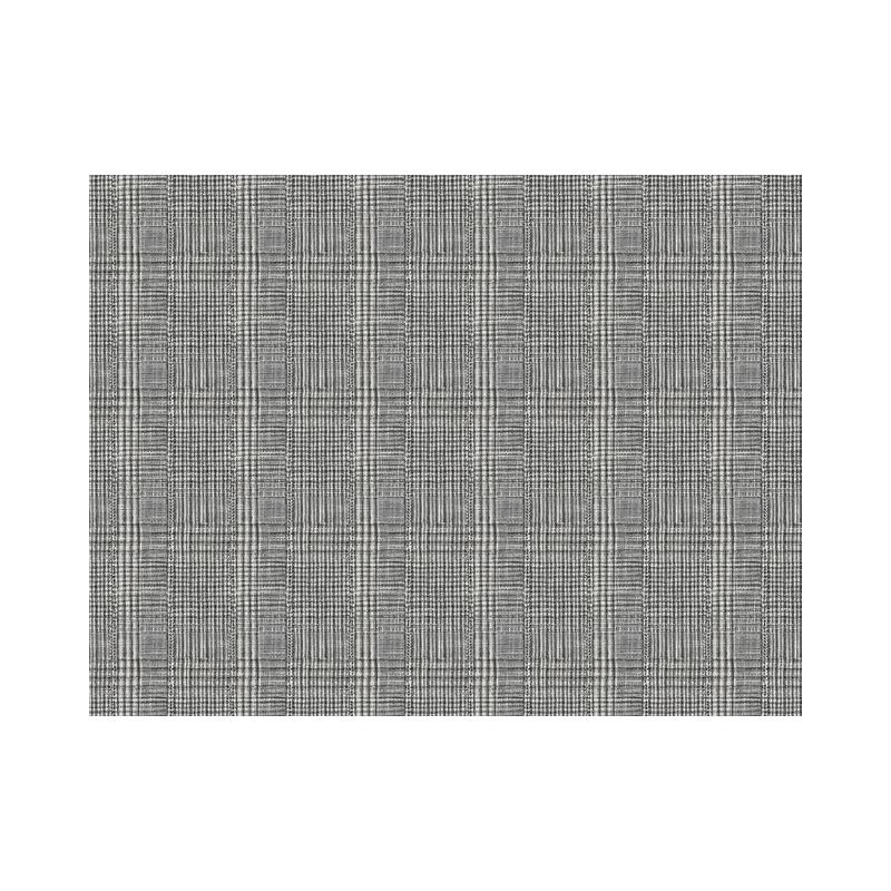 Sample HO2170 Ronald Redding Traveler Shirting Plaid Black Ronald Redding Wallpaper