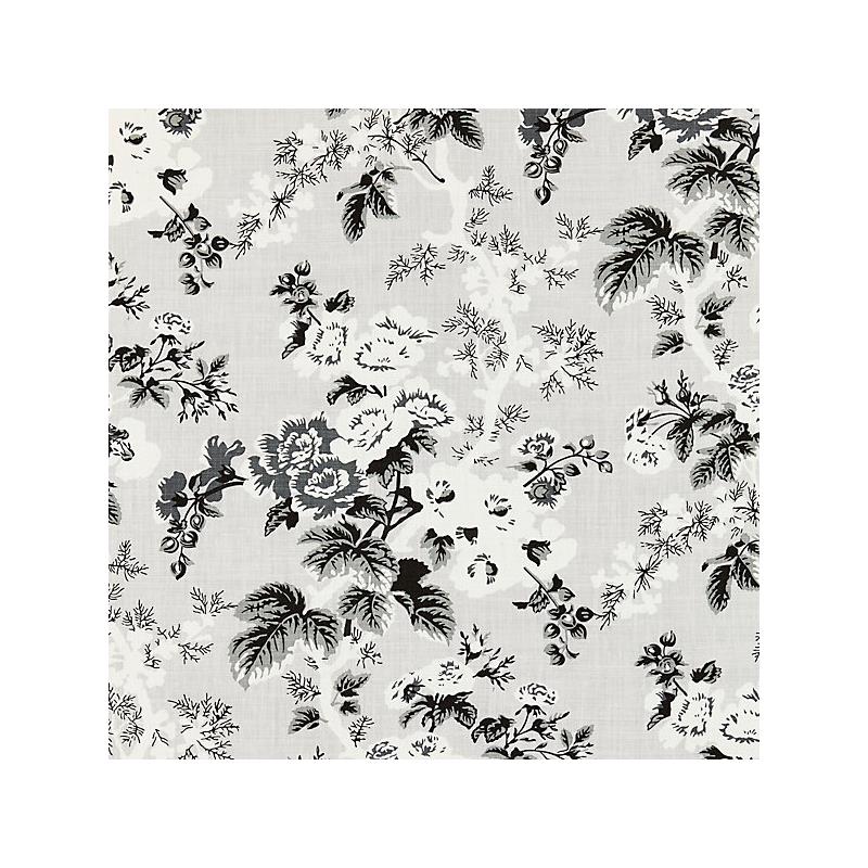 Sample 16602-003 Ascot Linen Print, French Grey - Scalamandre Fabric (SC 000316602)