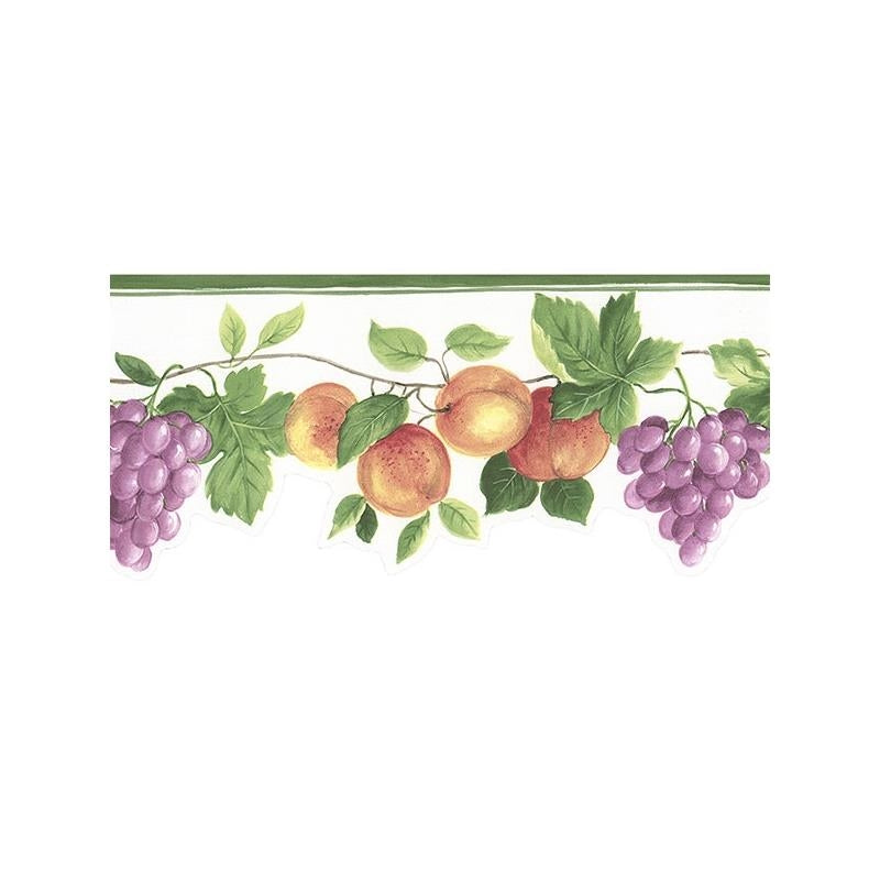 Sample KT77917DC Green Fruit wallpaper Norwall Wallpaper