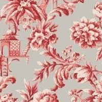 Looking CA80401 Chelsea Reds Floral by Seabrook Wallpaper