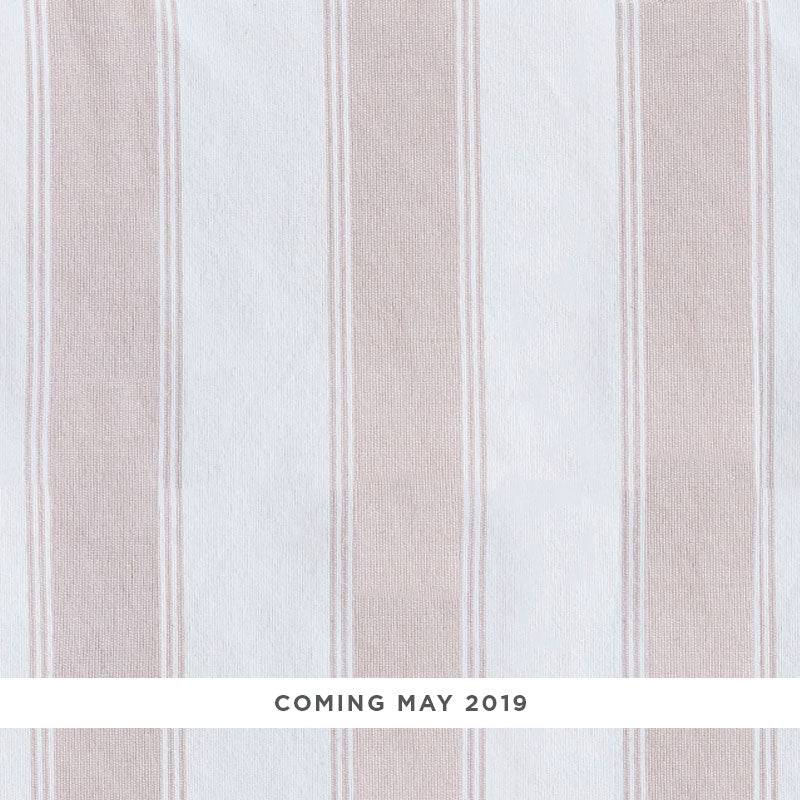 Purchase sample of 75820 Rafe Stripe, Quiet Pink by Schumacher Fabric