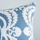 So7951006 Tumble Weed Epingle 22" Pillow Delft Blue By Schumacher Furniture and Accessories 1,So7951006 Tumble Weed Epingle 22" Pillow Delft Blue By Schumacher Furniture and Accessories 2