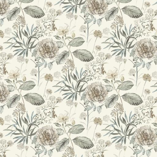 Looking TL1918 Handpainted Traditionals Midsummer Floral Beige York Wallpaper
