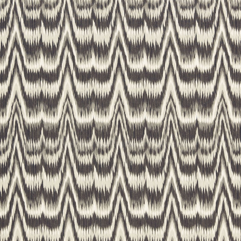 Purchase sample of 175122 Kamalia Ikat Print, Smoke by Schumacher Fabric