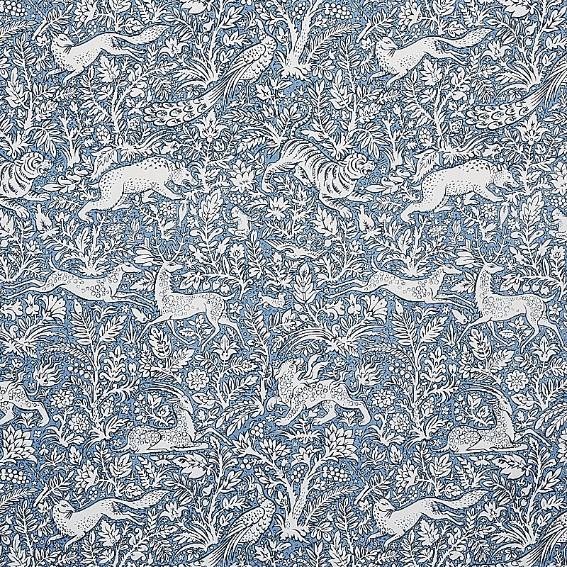 Purchase sample of 2603275 Khan's Park, Chambray by Schumacher Fabric