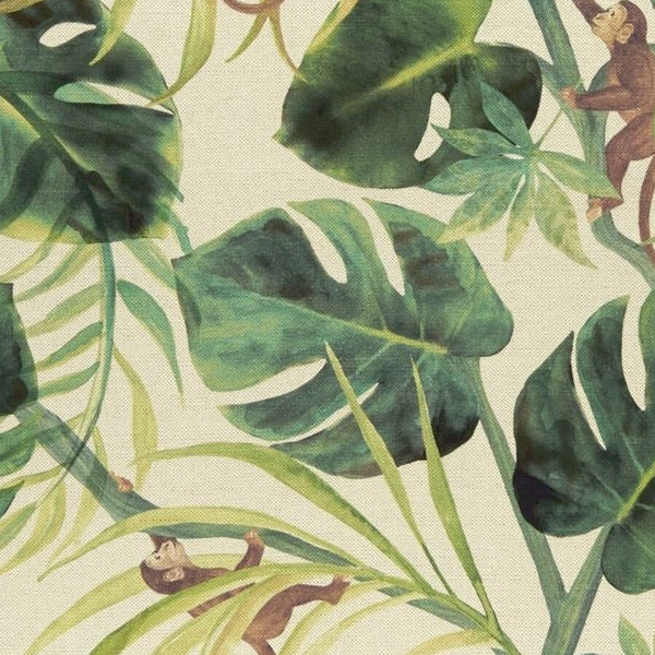 Order F0998-03 Monkey Business Natural Botanical by Clarke And Clarke Fabric