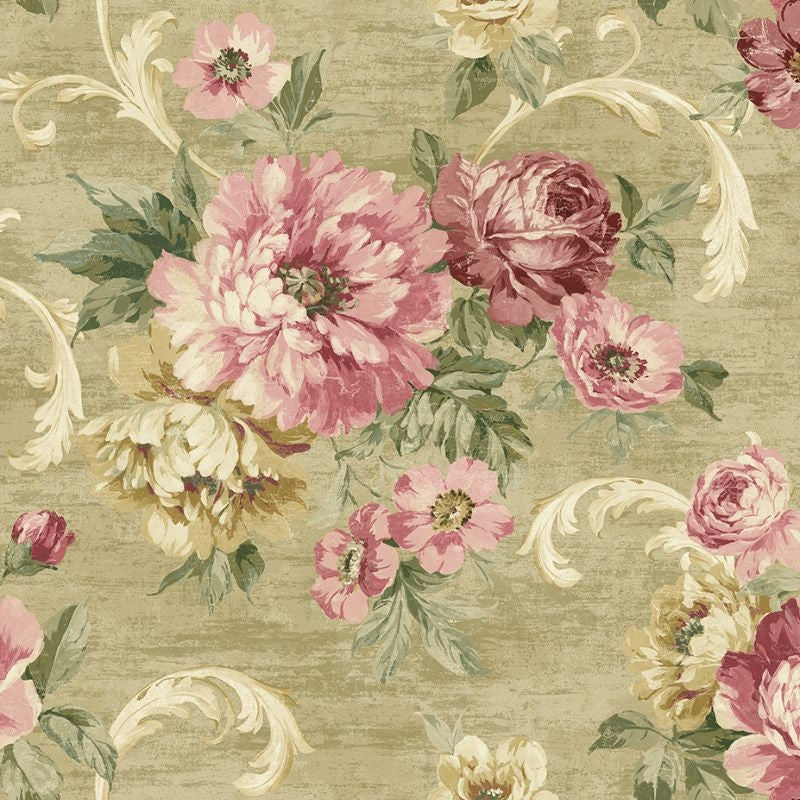 Find VA10107 Via Allure 2 Floral by Wallquest Wallpaper