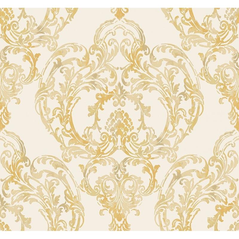 Acquire LG90703 Lugano Off White Damask by Seabrook Wallpaper