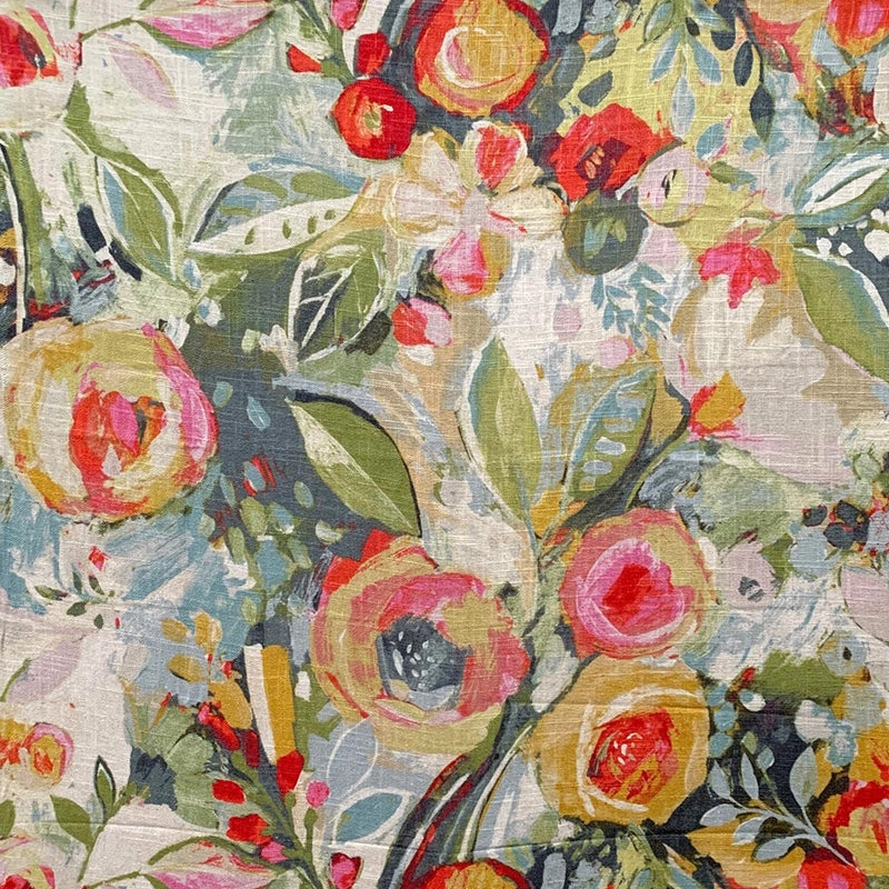 Acquire 8573 Baroness Rose Multi Color Floral Multipurpose Magnolia Fabric