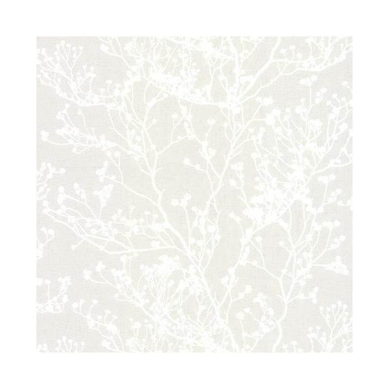 Sample - HC7517 Handcrafted Naturals, Budding Branch Silhouette Beige Ronald Redding