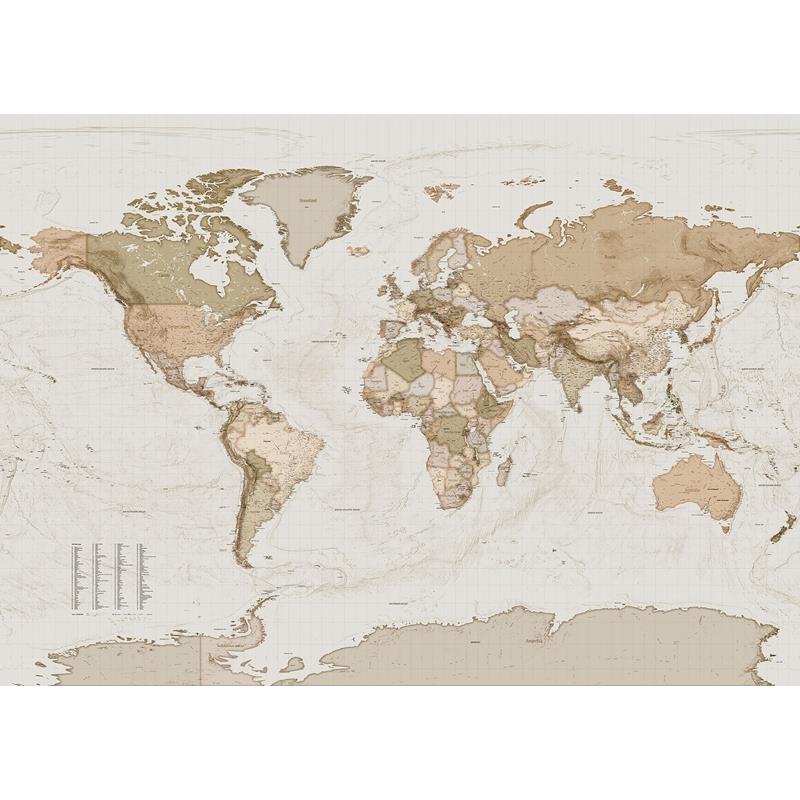 X7-1015 Colours  Earth Map Wall Mural by Brewster,X7-1015 Colours  Earth Map Wall Mural by Brewster2