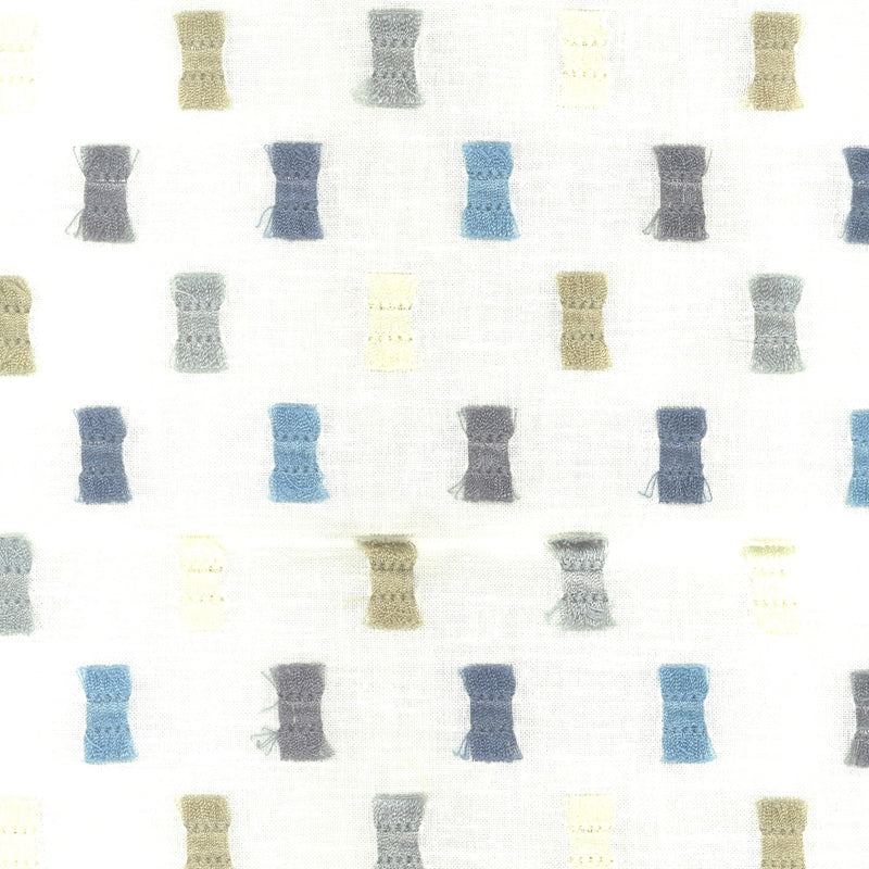 Sample FLUT-3 Flutter 3 Blue by Stout Fabric