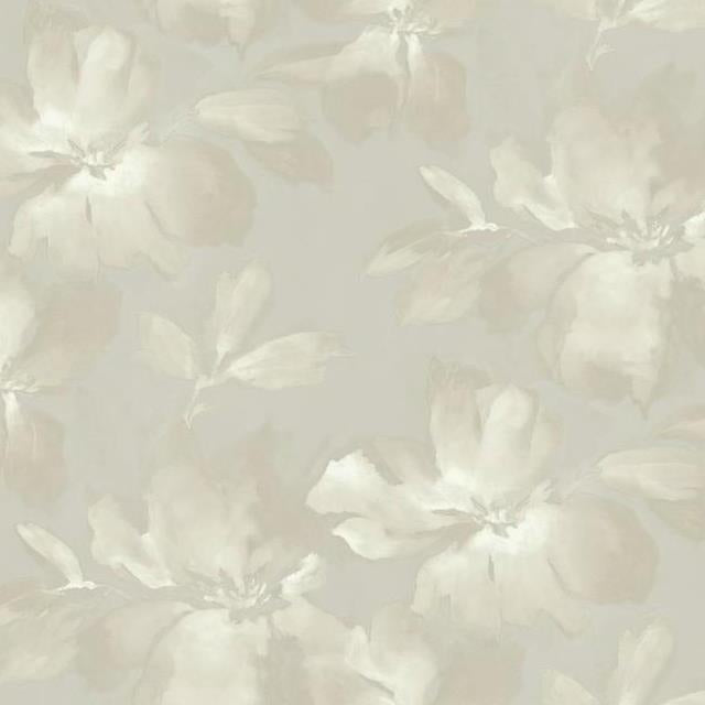 Buy SO2472 Tranquil Midnight Blooms color Gray Small Prints by Candice Olson Wallpaper
