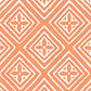 Sample 2490-49WP Fiorentina, Terracotta on Almost White by Quadrille Wallpaper