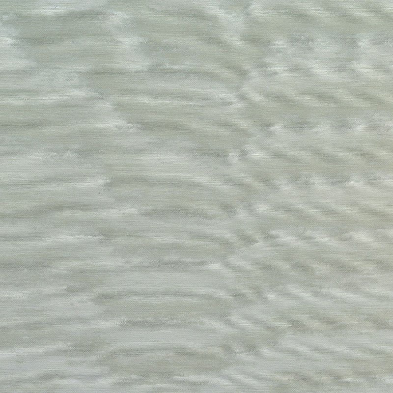 Purchase sample of 51917 Aria Moire, Aqua by Schumacher Fabric