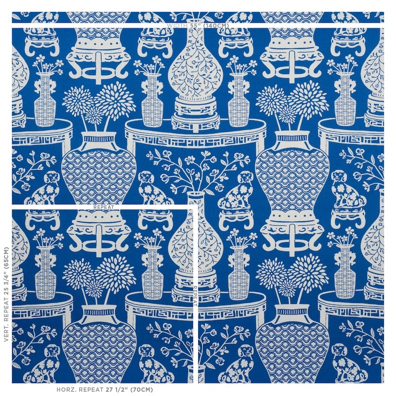View 178550 Hellene Blue Schumacher Fabric