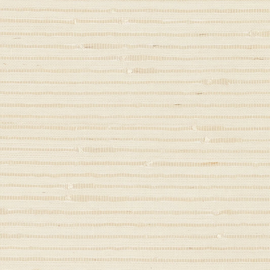 Find 5007900 Banded Grasscloth Cream Schumacher Wallpaper