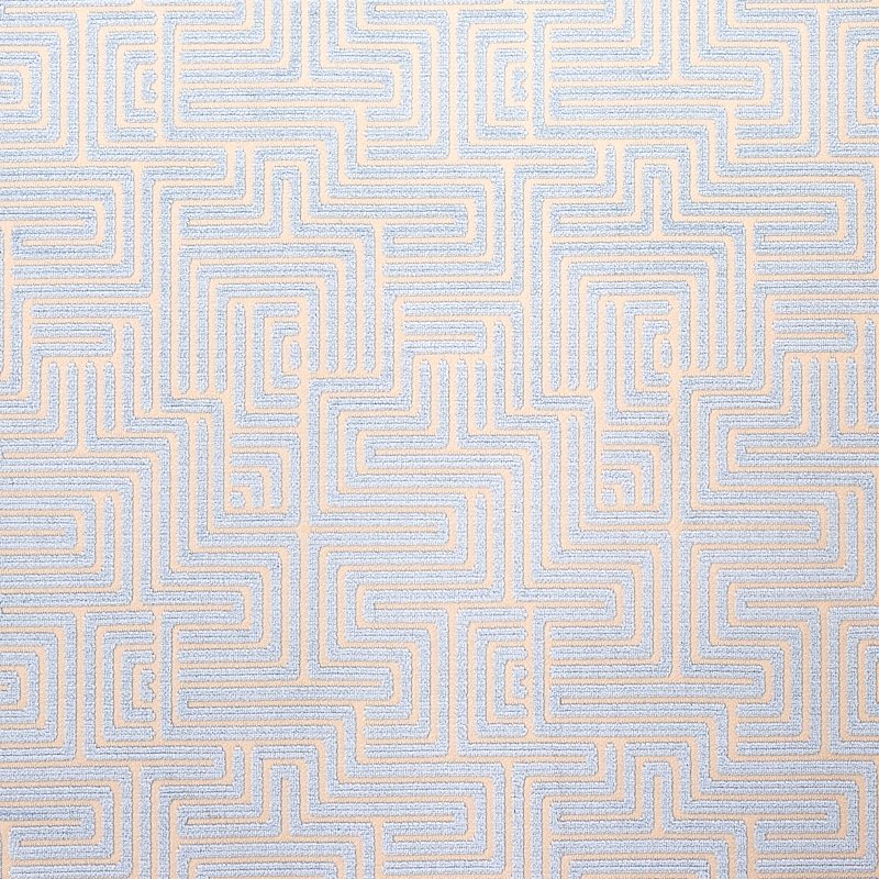 Purchase sample of 72954 Lisboa Velvet, Sky by Schumacher Fabric