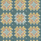 Sample 3124-13862 Thoreau, Maud Teal Crochet Geometric Wallpaper by Chesapeake