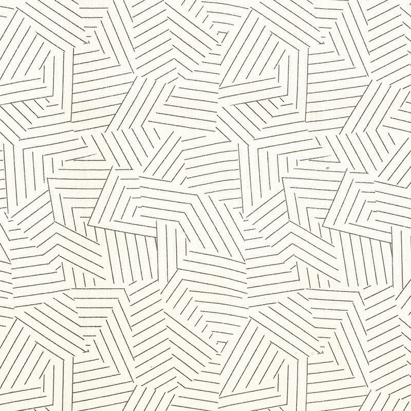 Purchase sample of 176053 Deconstructed Stripe, Greige by Schumacher Fabric
