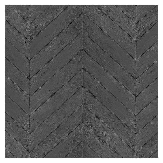 Looking G67996 Organic Textures Black Chevron Wood Wallpaper by Norwall Wallpaper