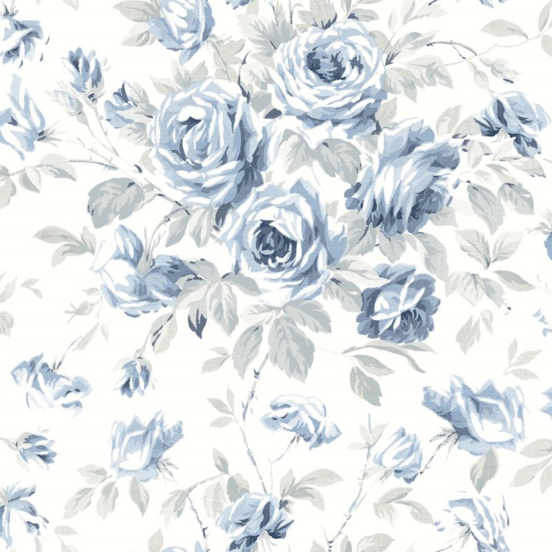 Blue Rose Pattern Background