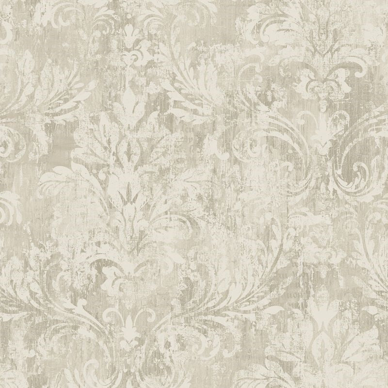 Buy VF30508 Manor House Framed Damask by Wallquest Wallpaper