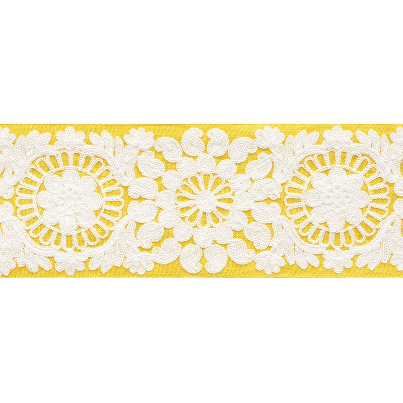 73624 | Joelle Tape, Yellow - Schumacher Fabric
