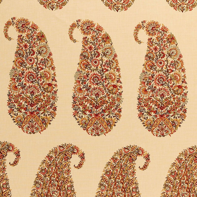 Purchase sample of 173782 Shirala Paisley, Spice by Schumacher Fabric