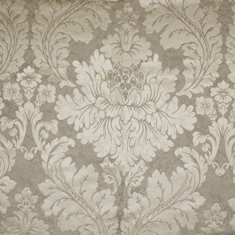 View S5158 Platinum Damask Gray Greenhouse Fabric