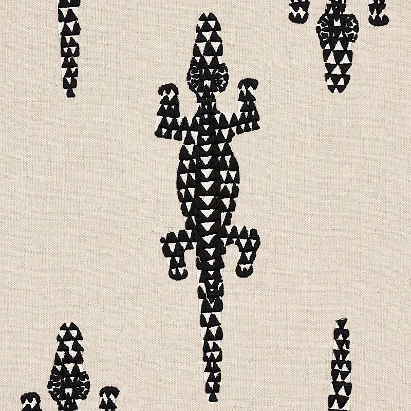Purchase 80200 Baracoa Embroidery Black By Schumacher Fabric