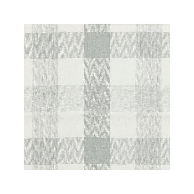 Sample 27135-006 Westport Linen Plaid, Mineral - Scalamandre Fabric (SC 000627135)