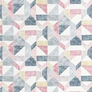 Find F1464/03 Lanna Midnight Geometric by Clarke And Clarke Fabric