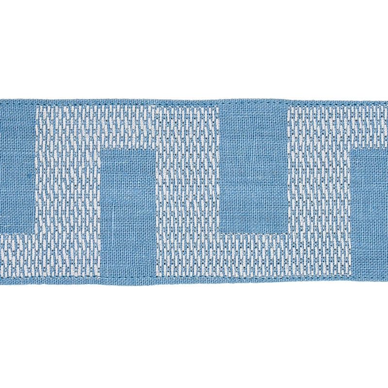 Sample 79930 Matrix Tape, Ivory On Sky By Schumacher Trim