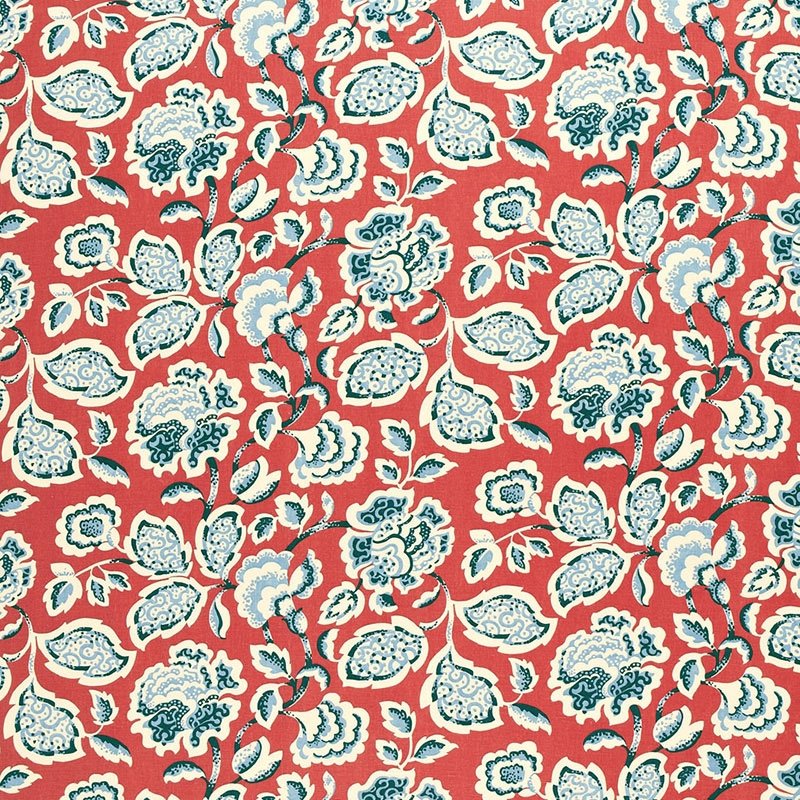 Purchase sample of 173700 Deco Flower, Berry by Schumacher Fabric