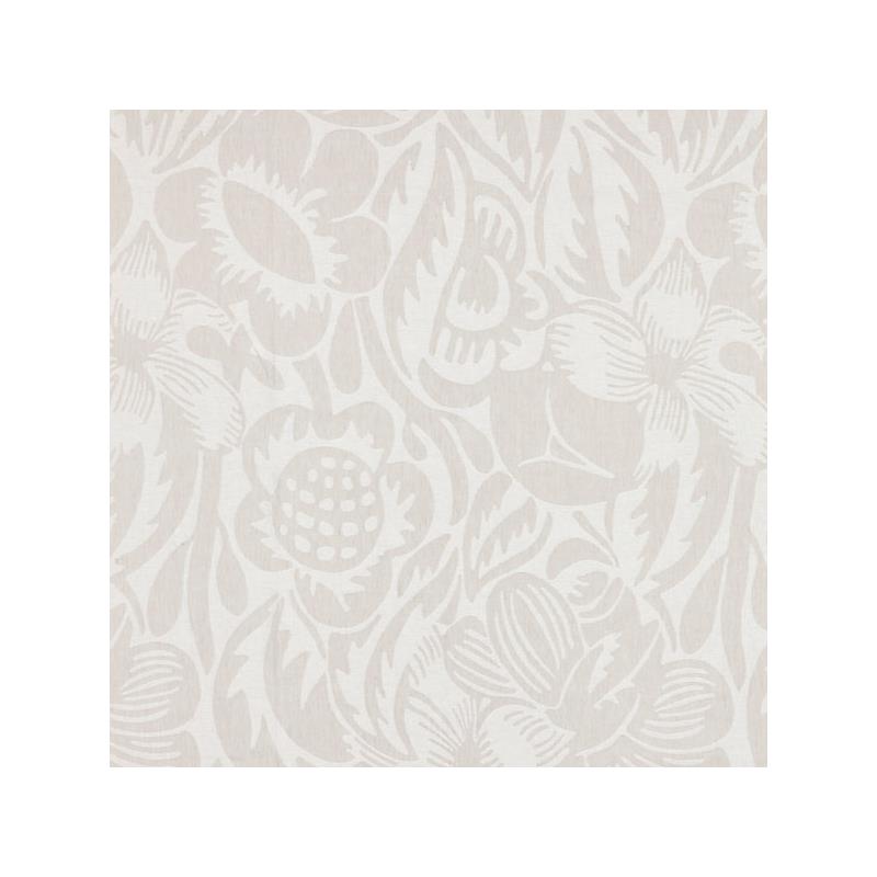 Sample 27131-002 Deco Flower, Pearl Grey - Scalamandre Fabric (SC 000227131)