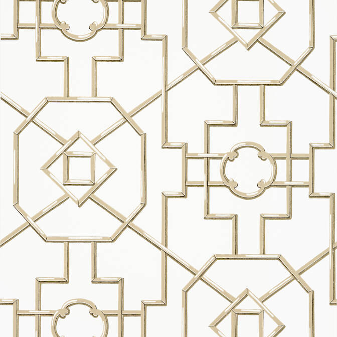 Purchase a sample of T36160 Bamboo Lattice, Enchantment Thibaut Wallpaper